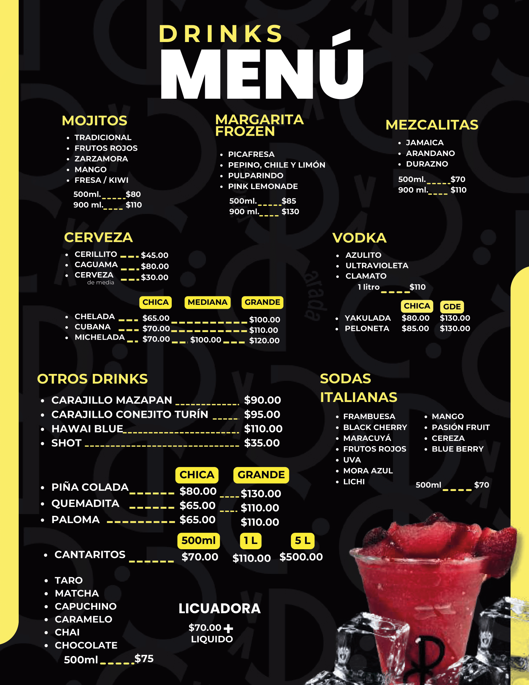 Menú Página 1